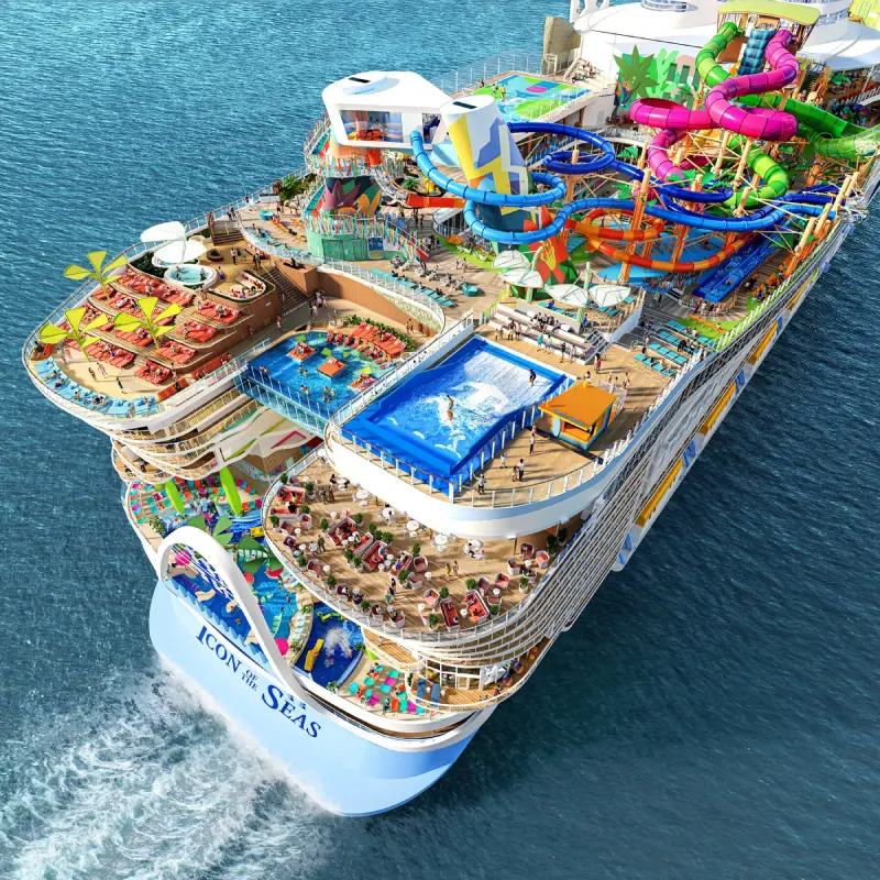 Guests boarding Royal Caribbean cruise shuttle service Orlando to Port Canaveral