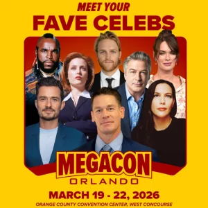 Fans in cosplay attending MegaCon Orlando 2026 at the Orange County Convention Center