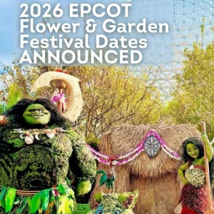 Disney character topiaries and colorful gardens at EPCOT International Flower and Garden Festival