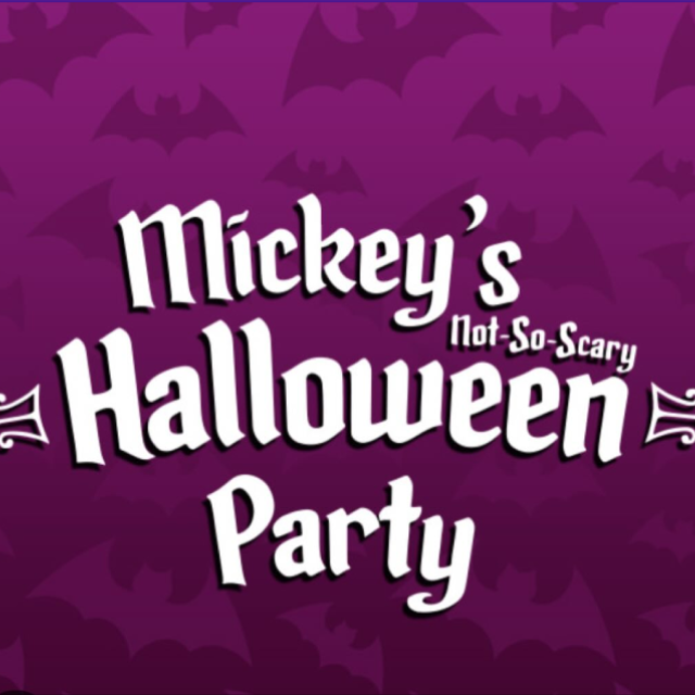 Mickey Halloween Party at Magic Kingdom with luxury limo and black car service